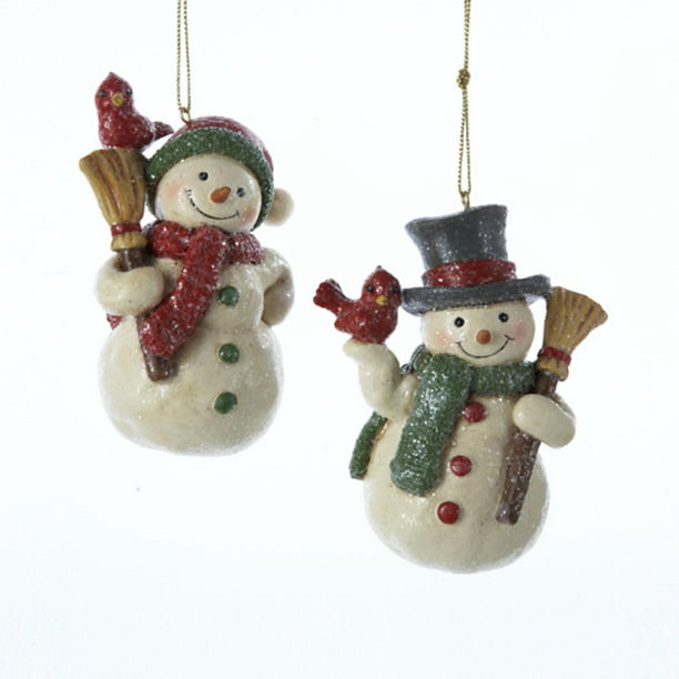Pack 12 'Snowman' Christmas Decoration Pick 8"